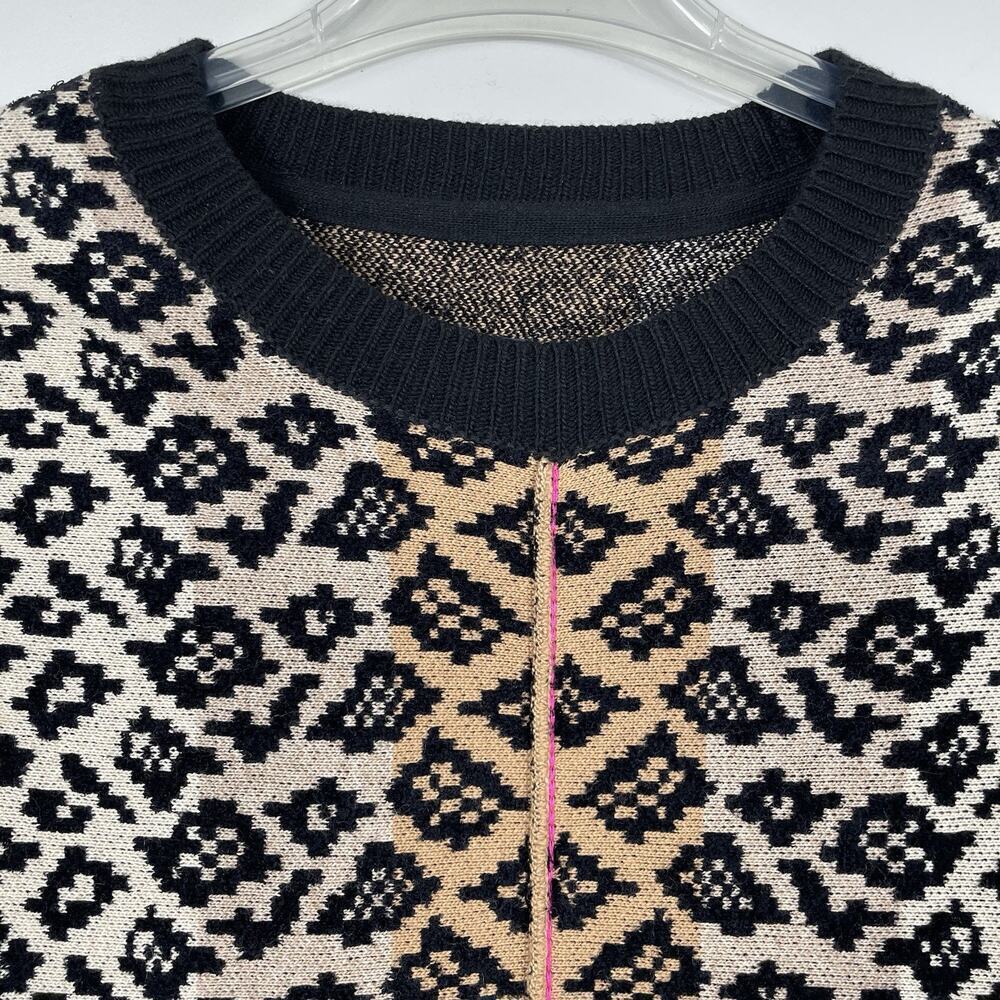 Anthropologie Maeve Ellinor Knit Top Size XS Leopard Print Wool Cashmere Blend - Picture 4 of 9